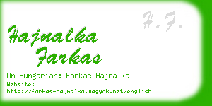 hajnalka farkas business card